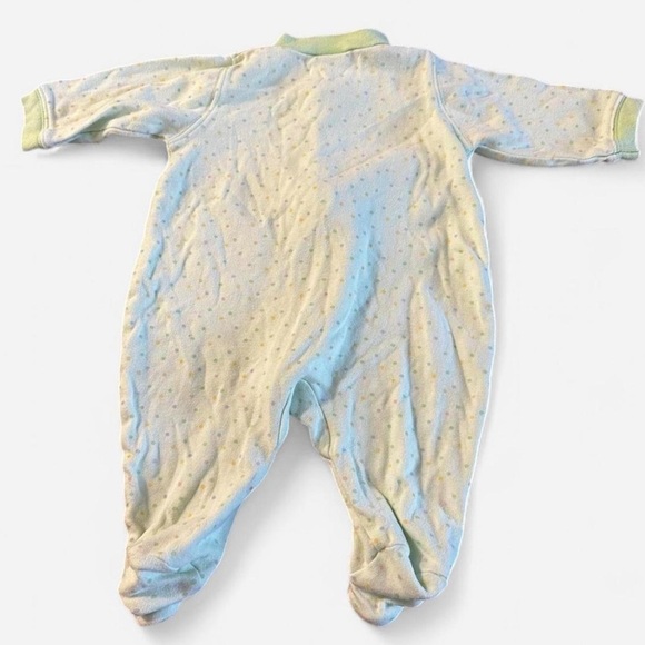 just born Soft green and white baby jumper teddy bear size 6-9 months - Picture 6 of 6